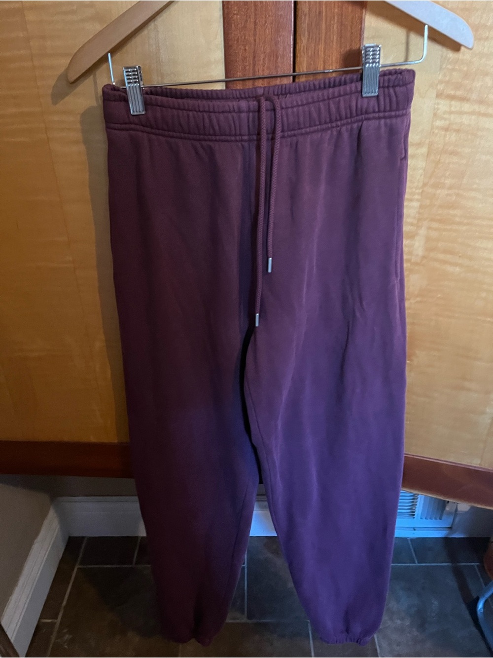 PINK Victoria's Secret Men's Burgundy Jogger Sweatpants